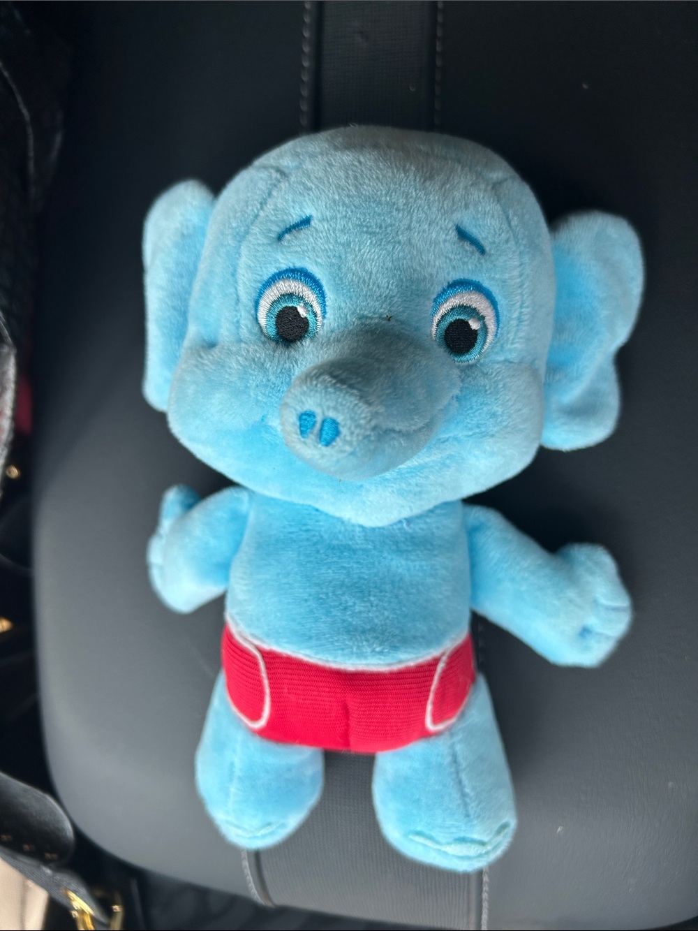 Word Party- Bailey Blue Plush Elephant Stuffed Toy with Red Shorts - Kids Toy